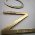 Plating Láser Cutting Metal Letter